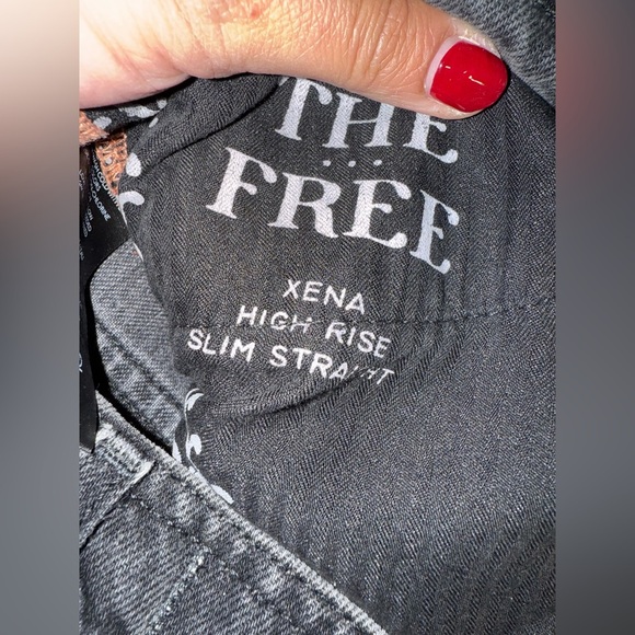 Xena High Rise Slim Straight NWOT dark night - Picture 4 of 7